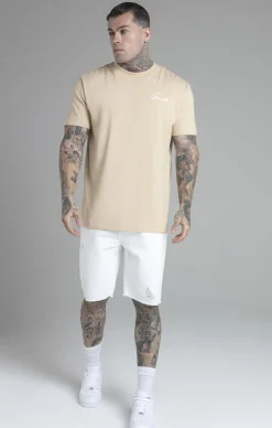 Beige Script T-Shirt