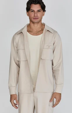 Beige Smart Utility Jacket