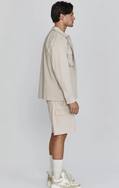 Beige Smart Utility Jacket
