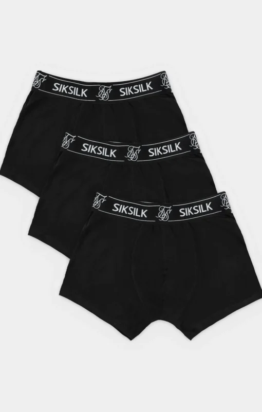 Black 3 Pack Boxer Short