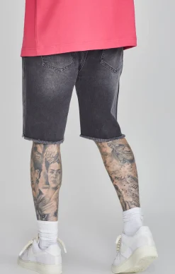 Black Denim Shorts