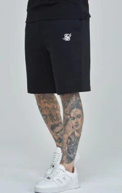 Black Essential Fleece Short