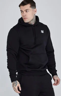 Black Essential Overhead Hoodie