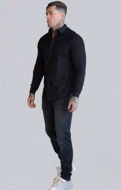 Black Essentials Long Sleeve Shirt