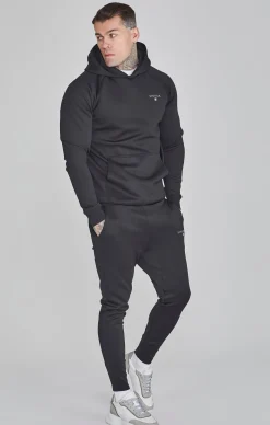 Black Essentials Poly Hoodie