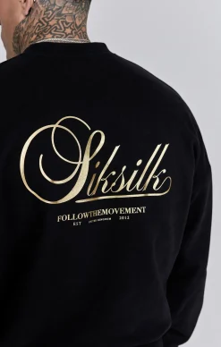 Black Graphic Sweater