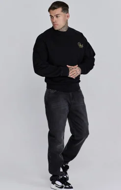 Black Graphic Sweater