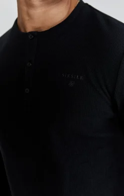 Black Henley T-Shirt