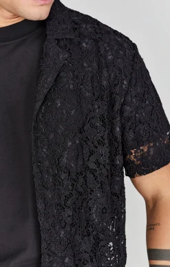 Black Lace Resort Shirt
