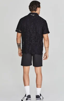 Black Lace Resort Shirt