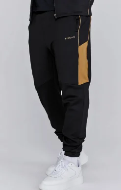 Black Muscle Fit Joggers