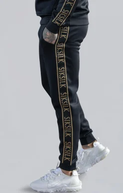 Black Muscle Fit Joggers