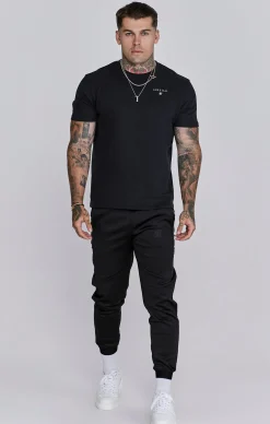 Black Muscle Fit Joggers