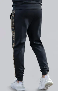 Black Muscle Fit Joggers