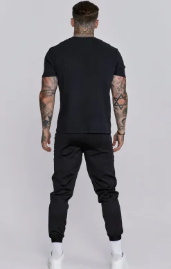 Black Muscle Fit Joggers