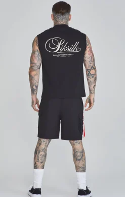 Black Sleeveless T-Shirt