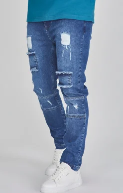 Blue Drop Crotch Jeans