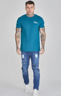 Blue Drop Crotch Jeans
