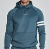 Blue Muscle Fit Hoodie