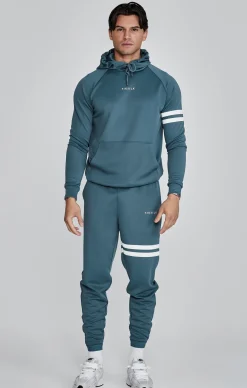 Blue Muscle Fit Hoodie