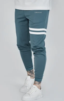 Blue Muscle Fit Joggers