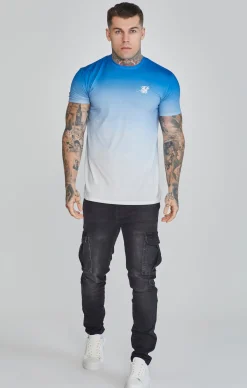 Blue White Fade T-Shirt