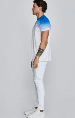 Blue White Fade T-Shirt