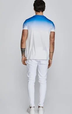 Blue White Fade T-Shirt