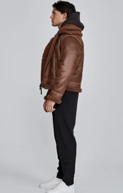 Brown Aviator Jacket