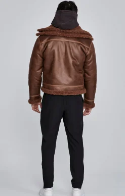 Brown Aviator Jacket