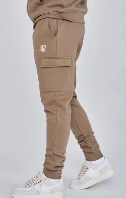Brown Essentials Cargo Joggers