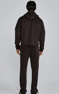 Brown Full Zip Hoodie