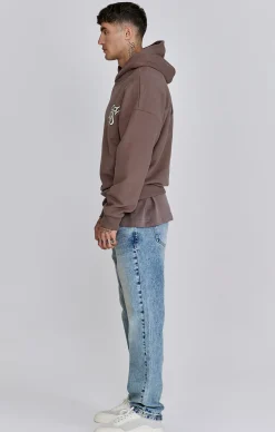Brown Graphic Hoodie