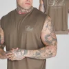 Brown Relaxed Logo Vest