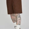 Brown Towelling Shorts