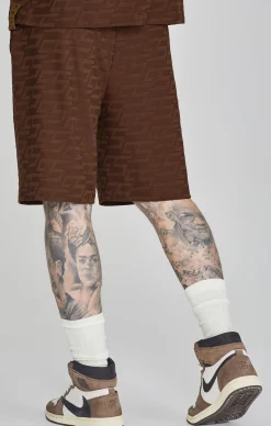 Brown Towelling Shorts