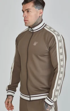 Brown Track Top