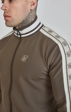 Brown Track Top