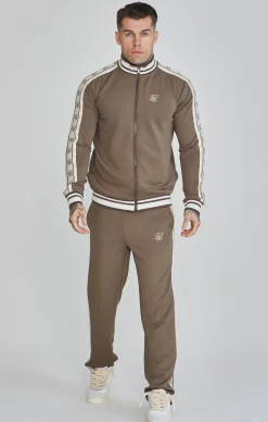 Brown Track Top