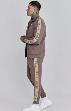 Brown Track Top