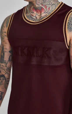 Burgundy Basketball Vest