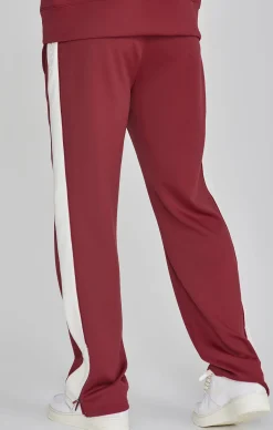Burgundy Crest Track Pants