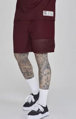 Burgundy Dynamic Shorts