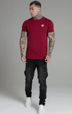 Burgundy Muscle Fit T-Shirt