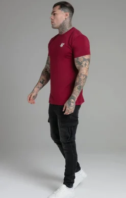 Burgundy Muscle Fit T-Shirt