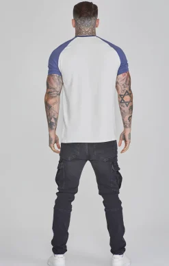 Ecru Blue Raglan T-Shirt