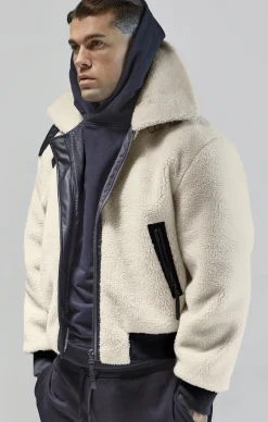 Ecru Bomber Jacket