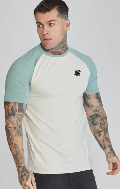 Ecru Green Raglan T-Shirt