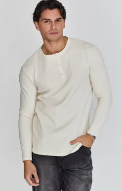 Ecru Henley T-Shirt