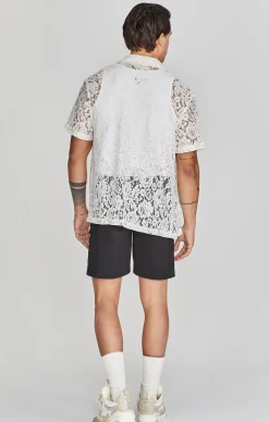Ecru Lace Resort Shirt
